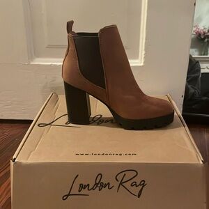 London Rag Heeled Boots